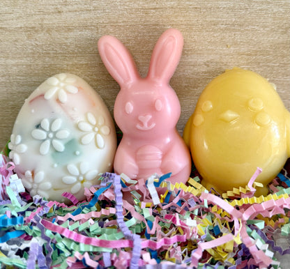 Pink Easter Bunny Soap Basket