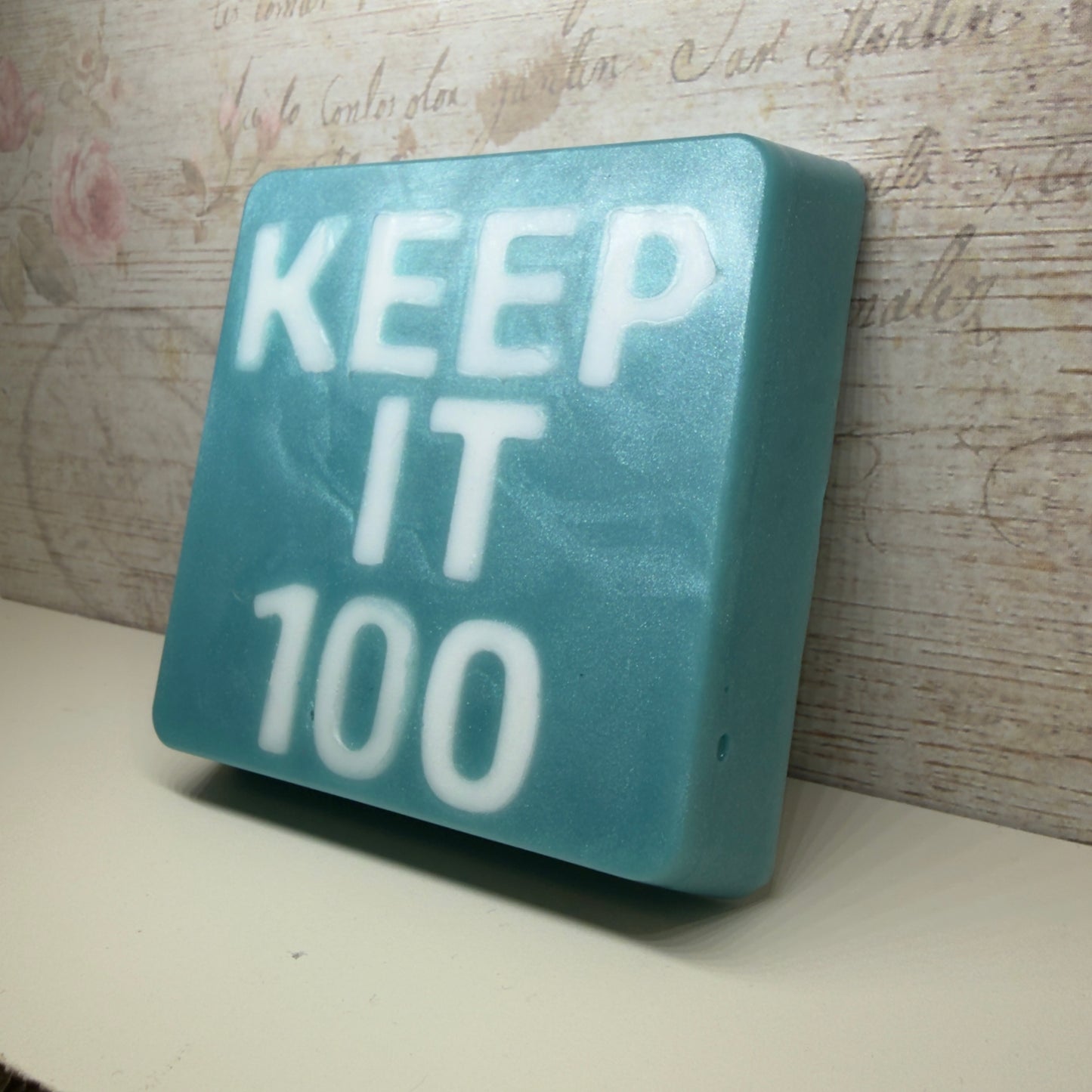 “KEEP IT 100” - handmade soap bar