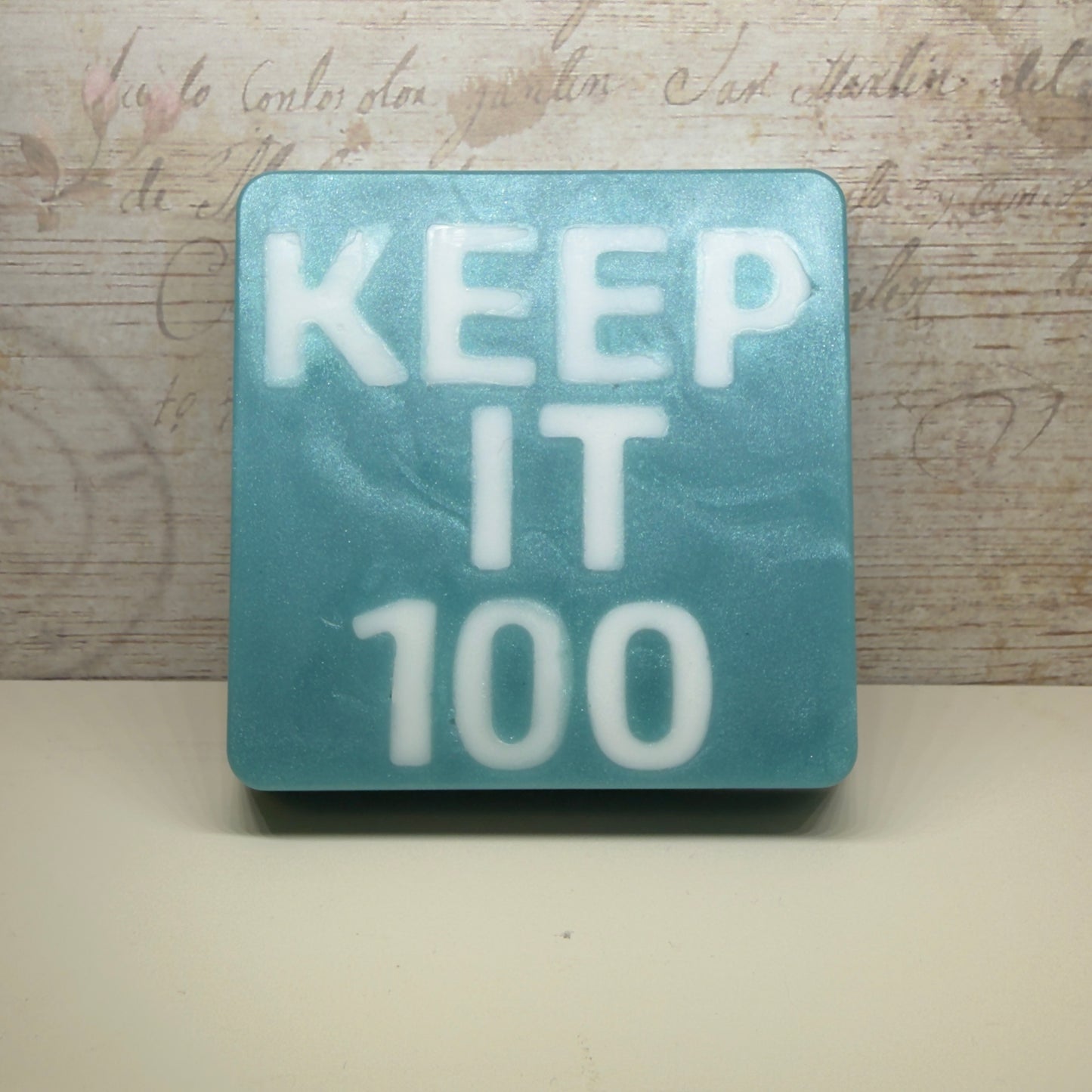 “KEEP IT 100” - handmade soap bar