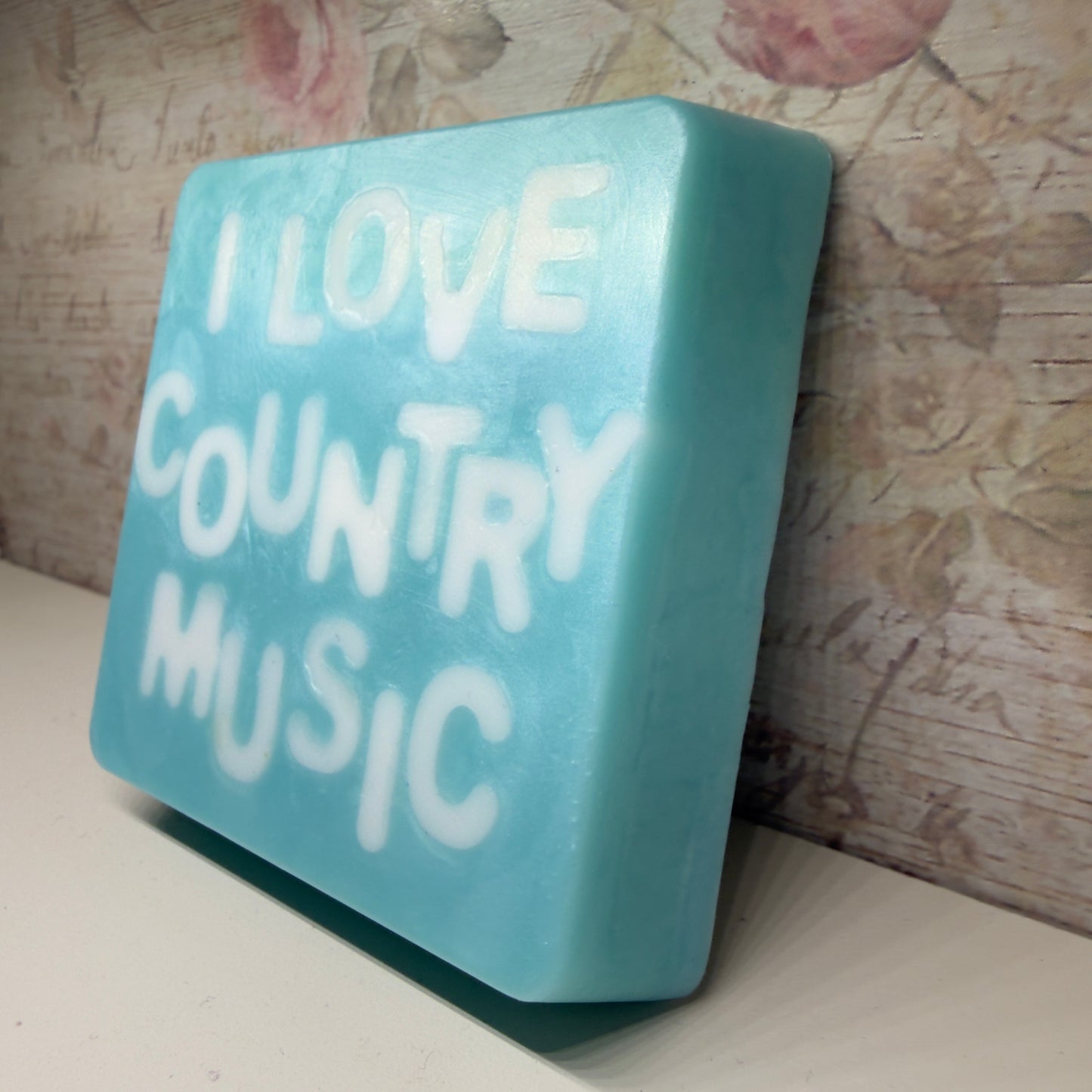 I LOVE COUNTRY MUSIC -handmade soap bar