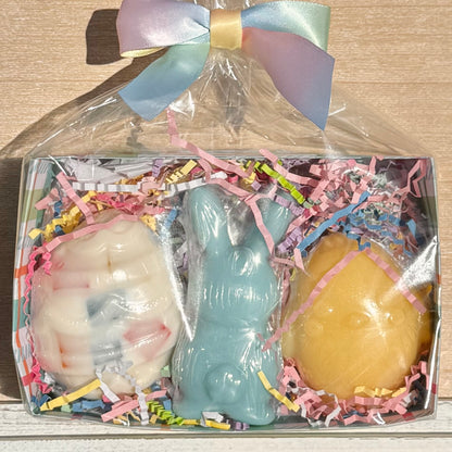Blue Easter Bunny Soap Basket