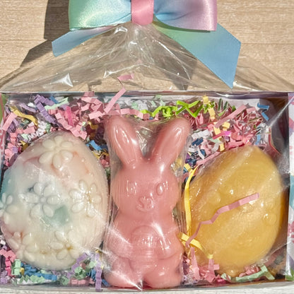 Pink Easter Bunny Soap Basket