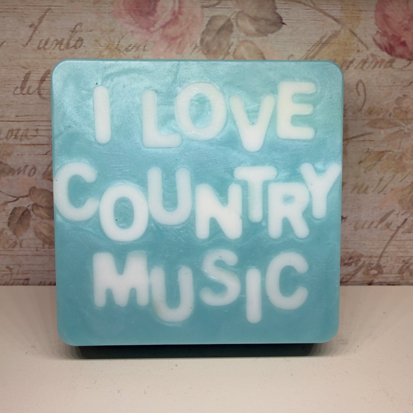 I LOVE COUNTRY MUSIC -handmade soap bar