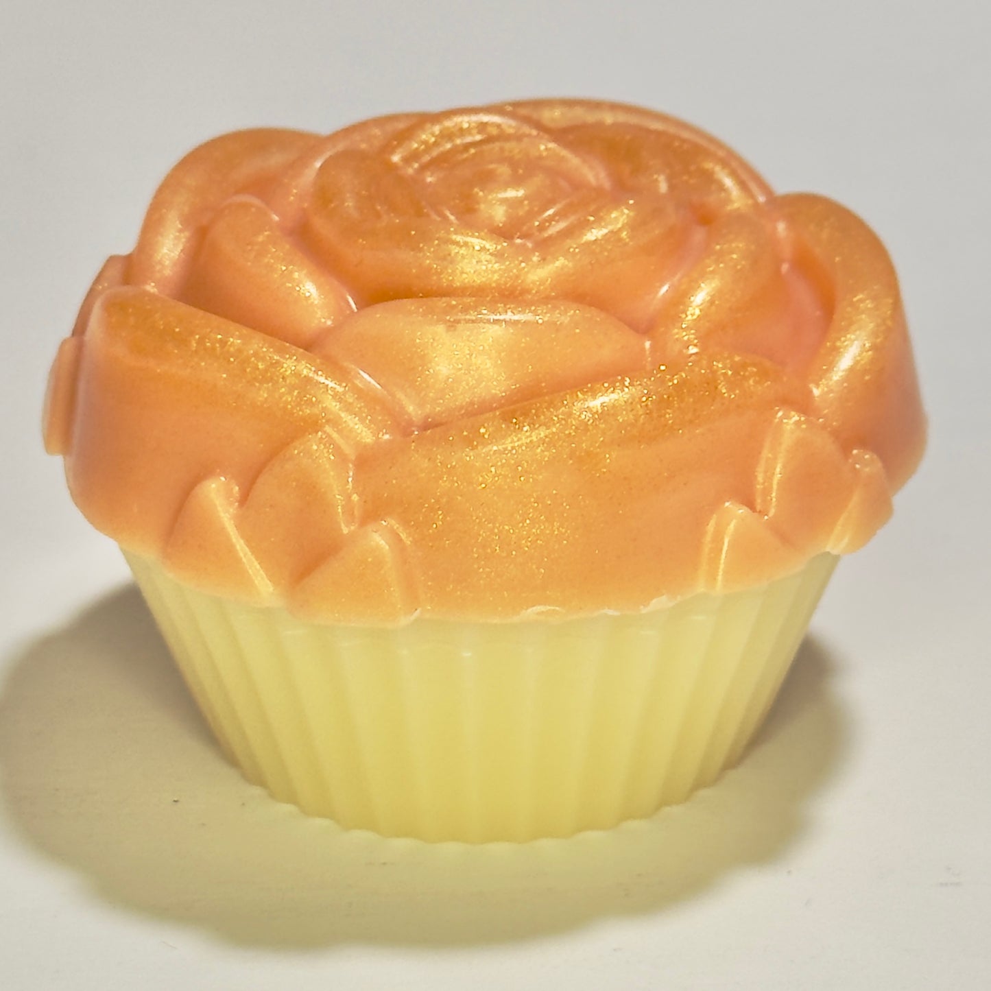 golden blossom cupcake soap bar bathroom